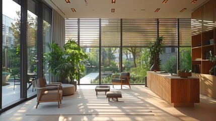 Architects designing passive solar buildings with natural lighting and ventilation, enhancing comfort and energy efficiency in offices.