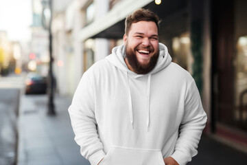 Fototapeta premium Plus-size sweatshirt png, transparent fashion mockup