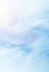 Obraz premium 柔らかな曲線と波の抽象的な水色の背景