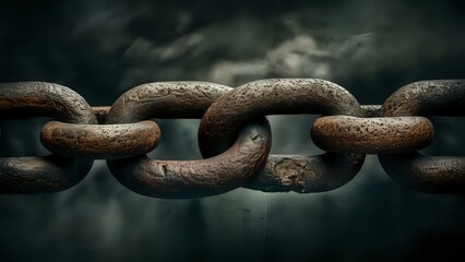 Fototapeta premium Weathered Metal Chains
