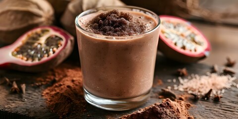 Guide on adding baobab fruit powder to daily smoothies for added nutrients. Concept Baobab Fruit Powder, Daily Smoothies, Nutrient Boost, Health Benefits, Preparation Instructions