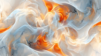 Obraz premium Ethereal Fluidity: Abstract Waves of Color