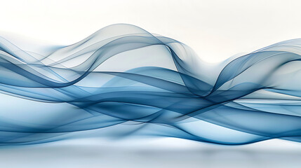 Naklejka premium Calm Currents: Abstract Waves of Tranquility