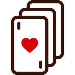 cards, game, poker, heart , love and romance, miscellaneous, valentines day, valentine Icon