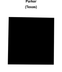 Parker County (Texas) blank outline map