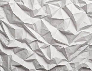 Obraz premium Crumpled white paper texture