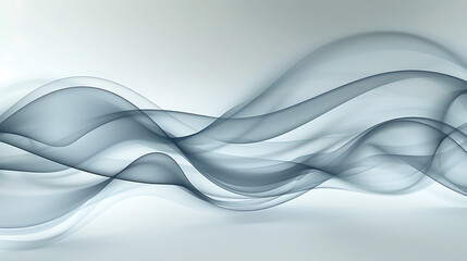 Obraz premium Subtle Currents: Abstract Waves of Serenity