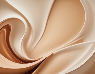Obraz premium Swirling Beige and Brown Liquid Texture