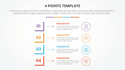 Step of business timeline infographic for data business visualization element background template