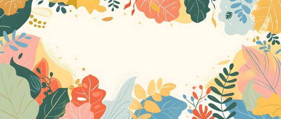 World Health Day Doodle Page Print Border Design with Blank Space for Mock Up