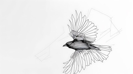 Obraz premium illustration, vector, abstract, design, art, line, background, graphic, outline, drawing, minimal, modern, print, woman, leaf, continuous, shape, icon, single, person, nature, doodle, minimalist, post