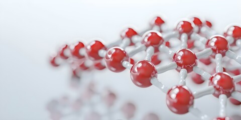 3D model of glucosamine molecule showing structural chemical formula and monosaccharides. Concept Chemical Structure, Glucosamine Molecule, 3D Model, Monosaccharides