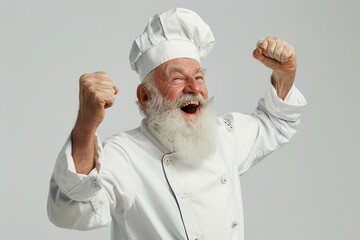 portrait of a chef, a portrait of a man isolated on a transparent background