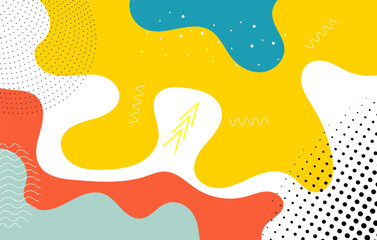 Colorful Abstract background with wave pattern. Geometric Vector creative design. Color wave template presentation design