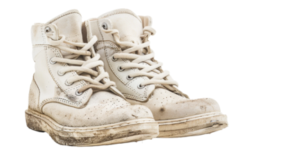 Sneaker boots isolated on white background