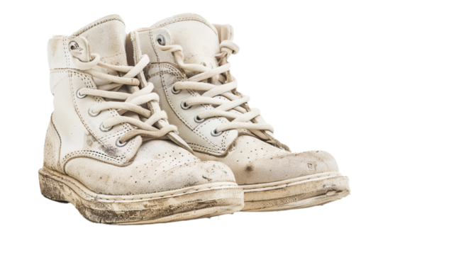 Sneaker boots isolated on white background