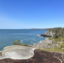 Cliffs on the coast of Maine