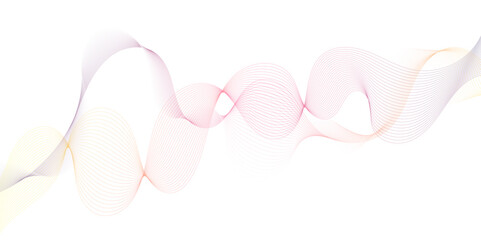 Abstract colorful, white smooth element swoosh speed wave modern stream background. Wave with lines created using blend tool. Abstract frequency sound wave lines and twisted curve lines background.	