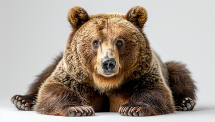Close-up Portrait of a Brown Bear