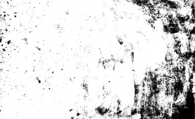Uneven black and white texture vector. Distressed overlay texture. Grunge background. Abstract textured effect. Vector Illustration. Black isolated on white background. EPS10.
