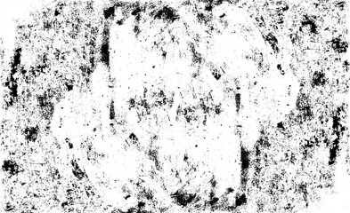 Uneven black and white texture vector. Distressed overlay texture. Grunge background. Abstract textured effect. Vector Illustration. Black isolated on white background. EPS10.