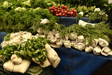 Obst und Gemüse auf einem türkischen Markt