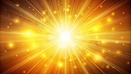 Vibrant warm sun radiates bright golden light on a transparent background, evoking feelings of serenity and joyful optimism.