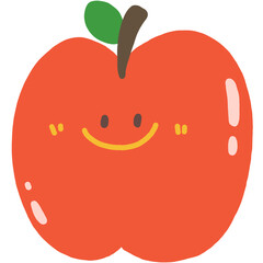 red apple cartoon