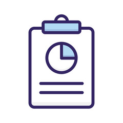 Business data report vector design in trendy style, business analytics icon