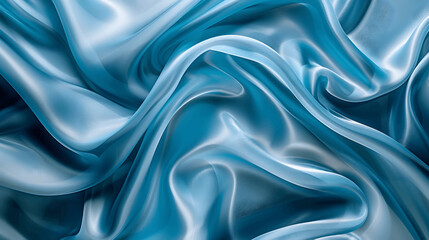 Obraz premium Soft abstract background with silky fabric patterns in blue and silver