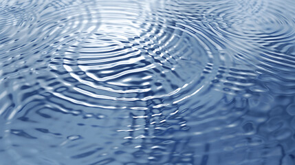 Water-themed abstract background with concentric ripple patterns in blue
