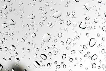 macro close-up water Raindrops sliding on the car mirror