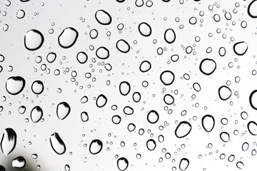 macro close-up water Raindrops sliding on the car mirror