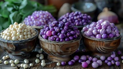 A rustic bowl filled with fresh purple onions, highlighting farm-to-table freshness and organic produce. Perfect for food blogs, farm markets, and healthy eating promotions
