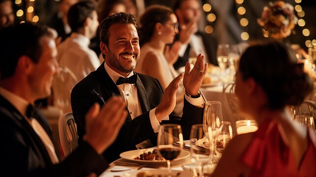 A humanitarian worker was honored at a gala for their remarkable achievements and tireless dedication.