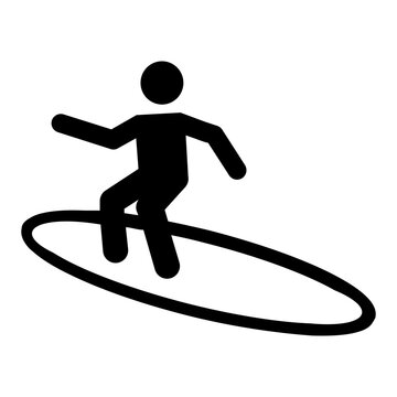 recommend clip art: Surfing / surfer icon