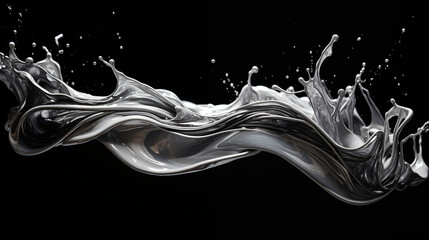 Abstract image in the form of waves with a combination of orange, red and black shades for wallpaper background for advertising or gift wrapping and web design.	
