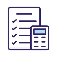 Fototapeta premium Financial plan icon in modern style, business accounting vector