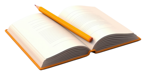 PNG Pencil book publication page.