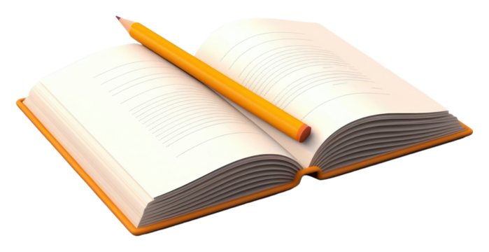 PNG Pencil book publication page.