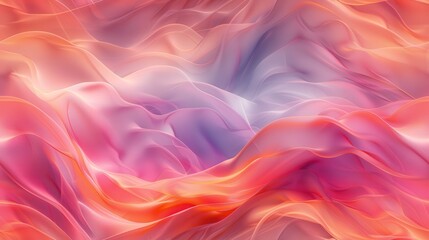 Fototapeta premium Abstract Background with Wavy Lines in Pink, Orange, and Blue Hues