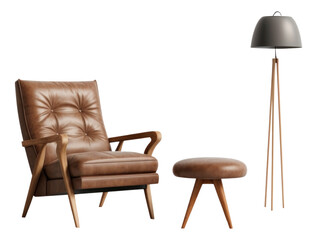 PNG Armchair furniture stool brown.
