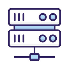 Check this beautifully designed icon of data server in modern style