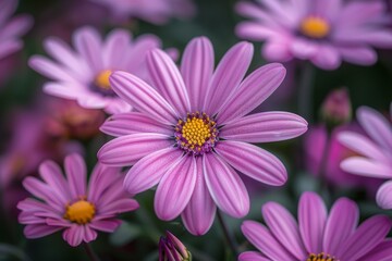 Fototapeta premium Vibrant Pink Daisies in Bloom