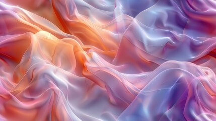 Obraz premium Abstract Background of Pink, Purple, and Orange Fabric