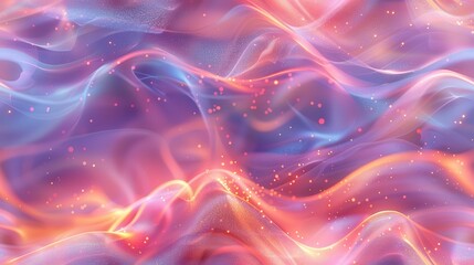 Fototapeta premium Abstract Background with Wavy Lines and Glowing Lights