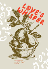 Vector posters with inspirational quotes, in the style of a hand-drawn sketch. For home decoration, social media, printing and web design