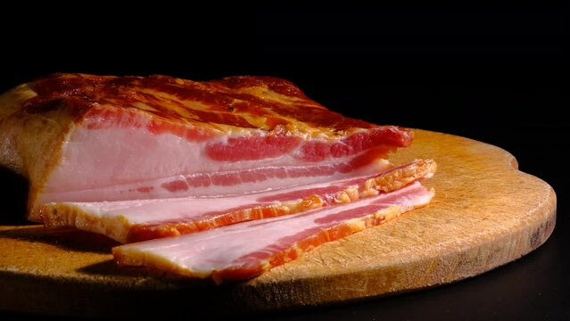 smoked meat slicing and lard