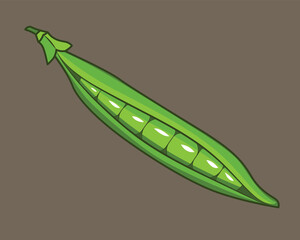 Illustration of a fresh peas