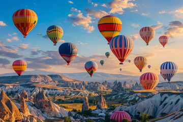 Balloons in Cappadocia, Nevshir, Turkey